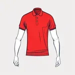 Red polo shirt image